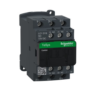 LC1D18SD Контактор LC1D 3P 18А 400/72В DC 7.5кВт Schneider Electric TeSys
