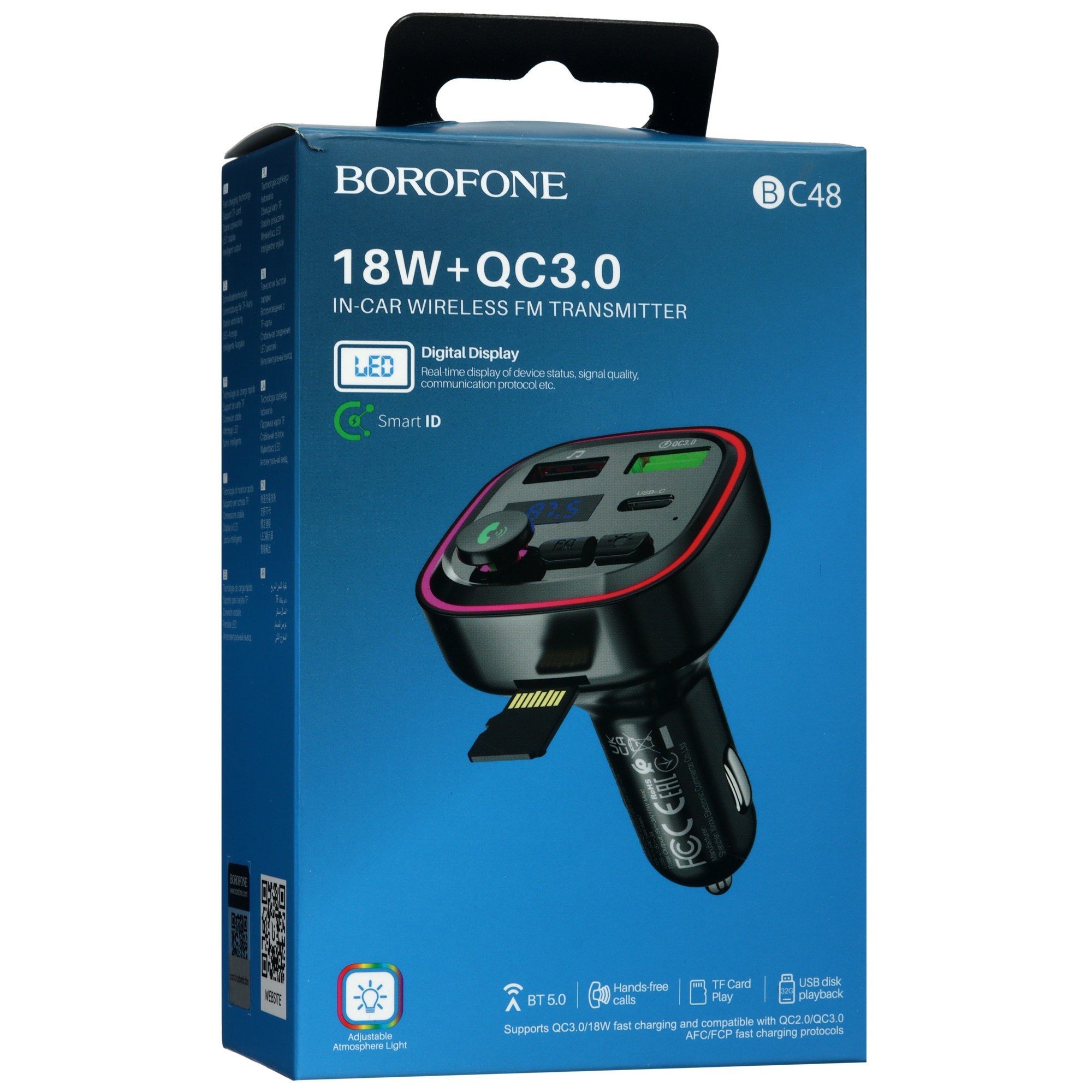 5493518 FM-трансмиттер Borofone BC48 STDN-0066041 - Вид №6