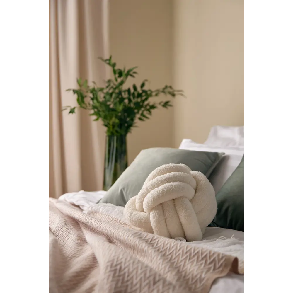 Декоративная подушка Узел молочный ø30 см 89428274 СТОЛИЦА ТЕКСТИЛЯ STLM-1567456 - Вид №2