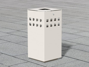 Нержавеющая сталь открытый мусорный бак