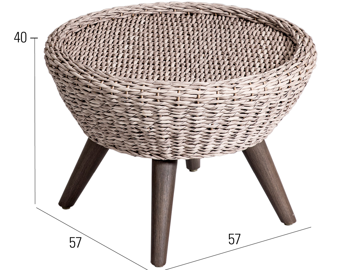 68.00.0861 Приставной столик / подставка для ног Ocean twist oyster Mbm - Вид №2