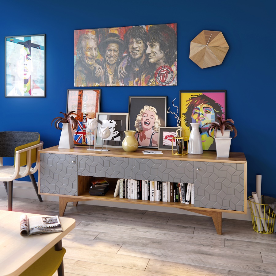 Тумба ТВ Telly, орех BraginDesign BR0017ОС - Вид №1