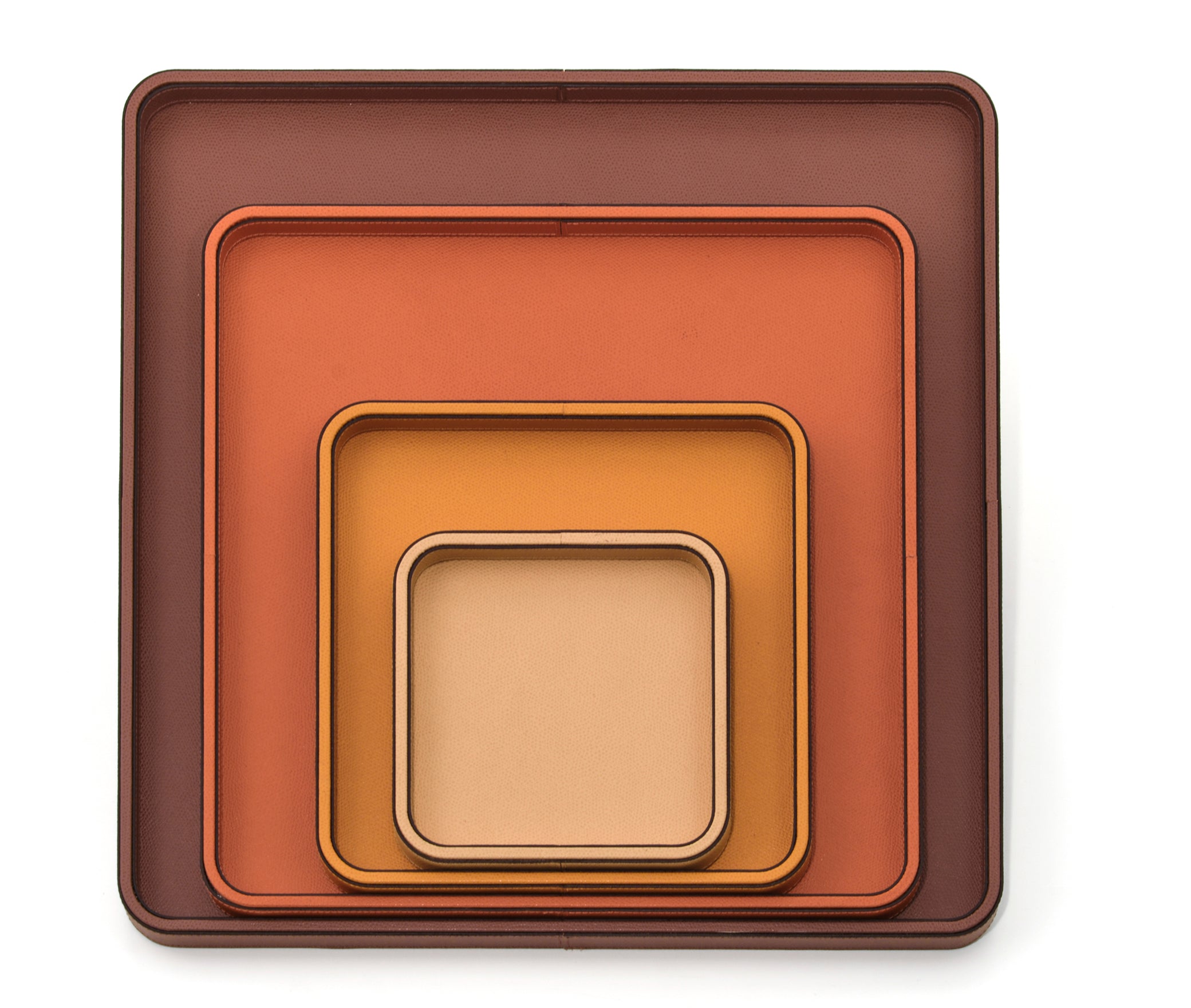 Квадратный поднос Джейн - 35x35 см / тканая кожа_темно-серый Pinetti 00.1482.061.055 - Вид №1