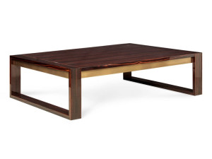 Прямоугольный журнальный столик из черного дерева