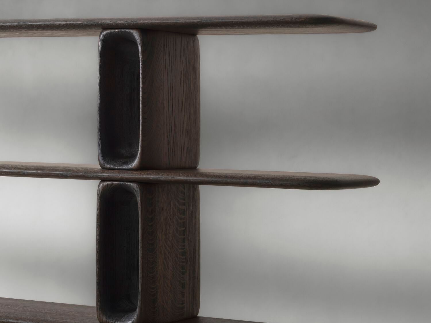 Отдельно стоящий книжный шкаф из дуба Van Rossum патина ARCH-00023162 - Вид №3