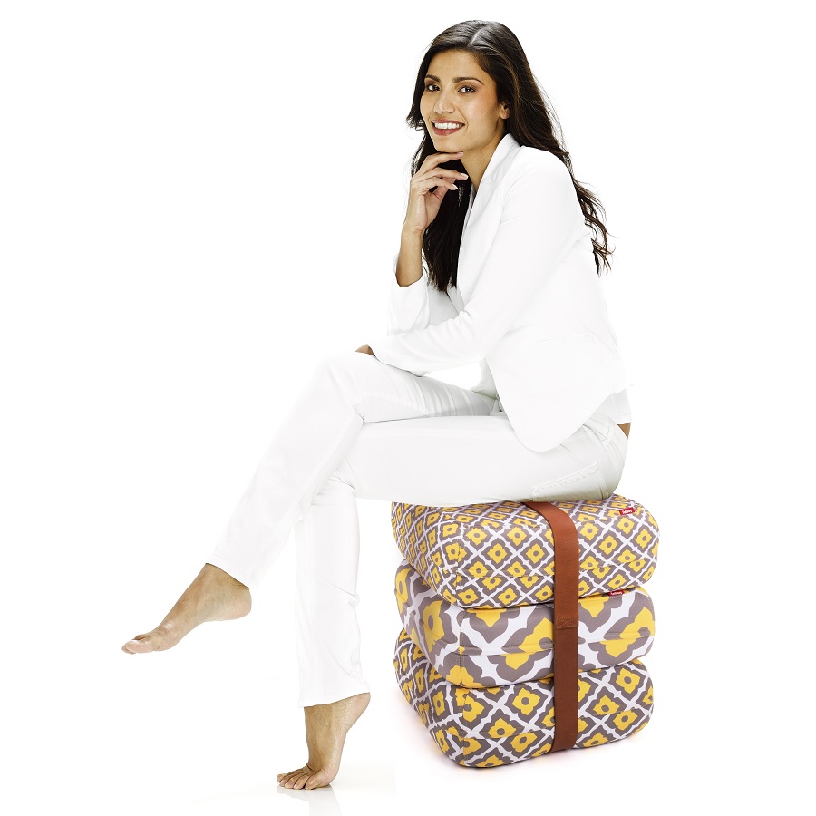 Складной пуф Baboesjka Lisboa Amarello Fatboy 101221 - Вид №1