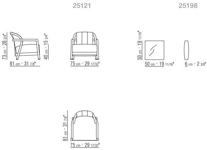 Flexform Кресло из ткани с подлокотниками Alison sun-id-1349167 - Вид №6