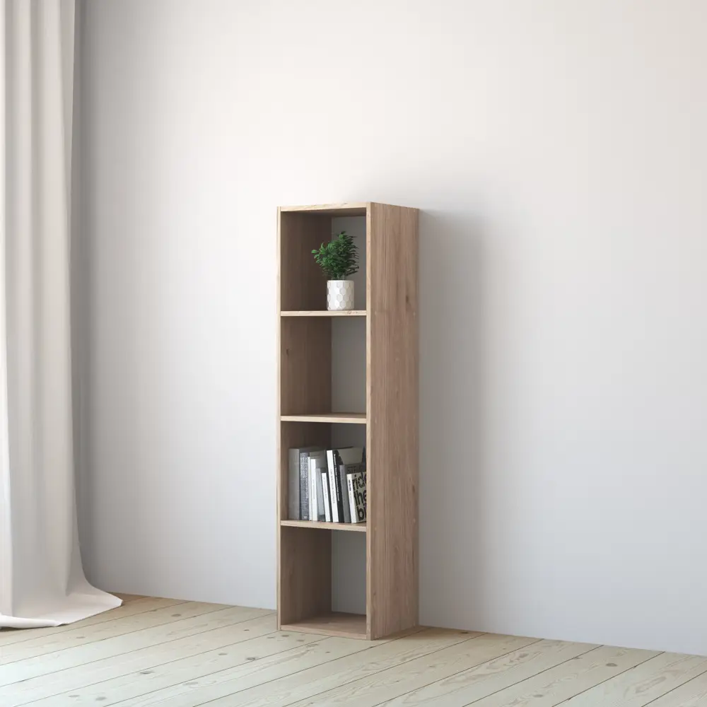 Стеллаж Spaceo KUB 4 секции 36x139.3x31.7 см ЛДСП цвет гикори джексон STLM-2026846 - Вид №11
