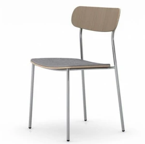 Vela Arredamenti Штабелируемый стул из железа и дерева Bistro