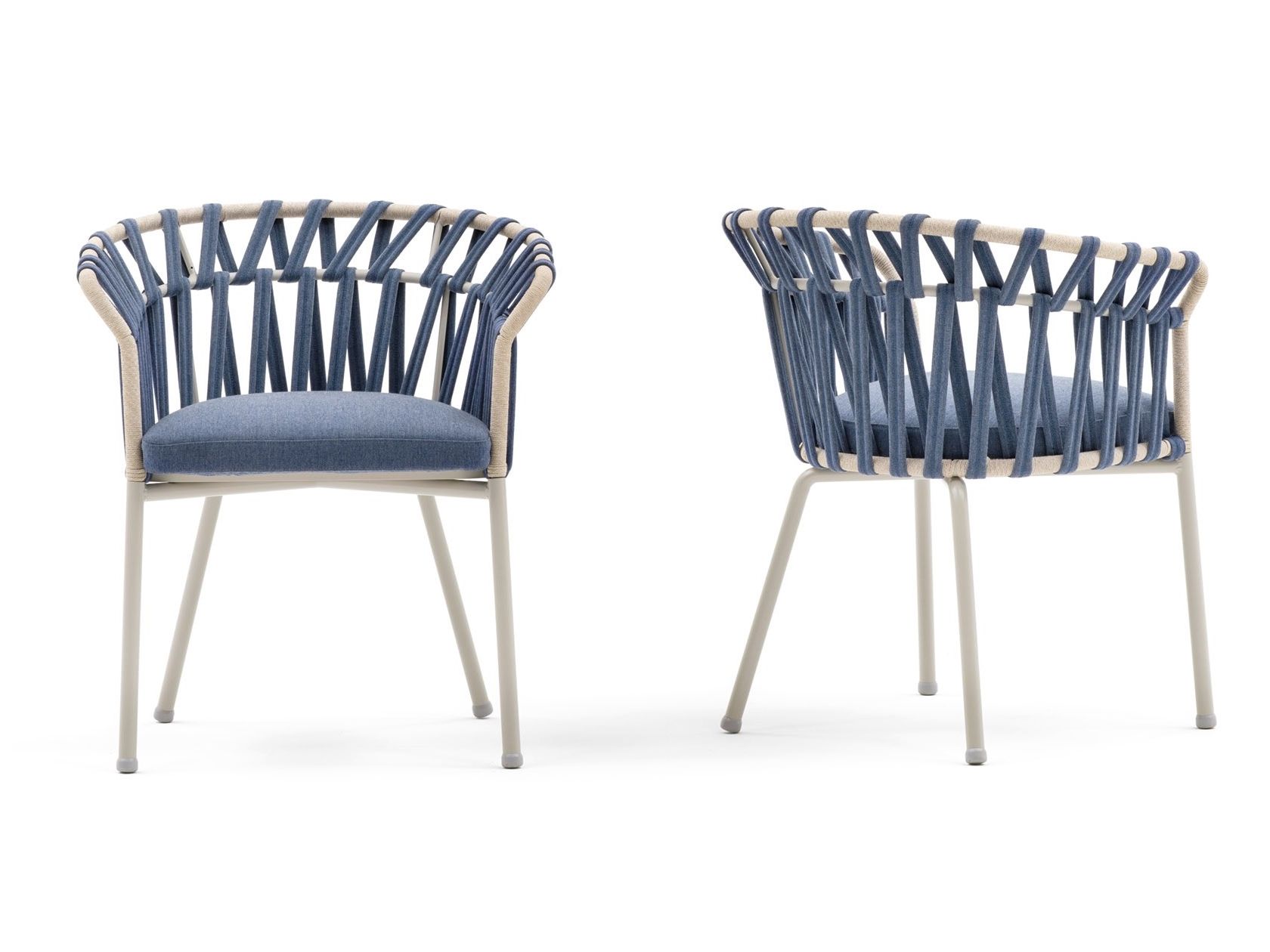 Алюминиевый стул с порошковым покрытием с подлокотниками Varaschin Emma Cross ARCH-00084415