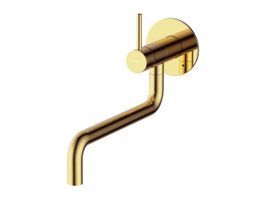 Настенный кухонный смеситель с поворотным изливом