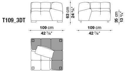 B&B Italia Модульный секционный диван Tufty time sun-id-1414316 - Вид №11