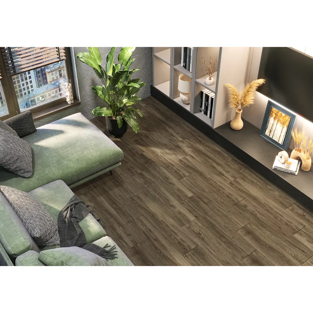Глазурованный керамогранит Alma Ceramica Elm 40 20x90 см 1.62 м² матовый цвет коричневый 89456754 STLM-2131025