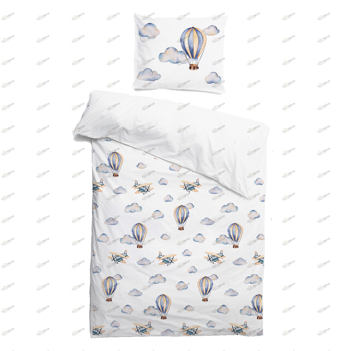 Комплект детского постельного белья "Воздушные шары" VAMVIGVAM  282089 Белый Santreyd 