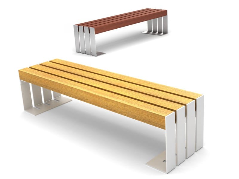 Стальная и деревянная скамья LAB23 ARCH-00015338 - Вид №5