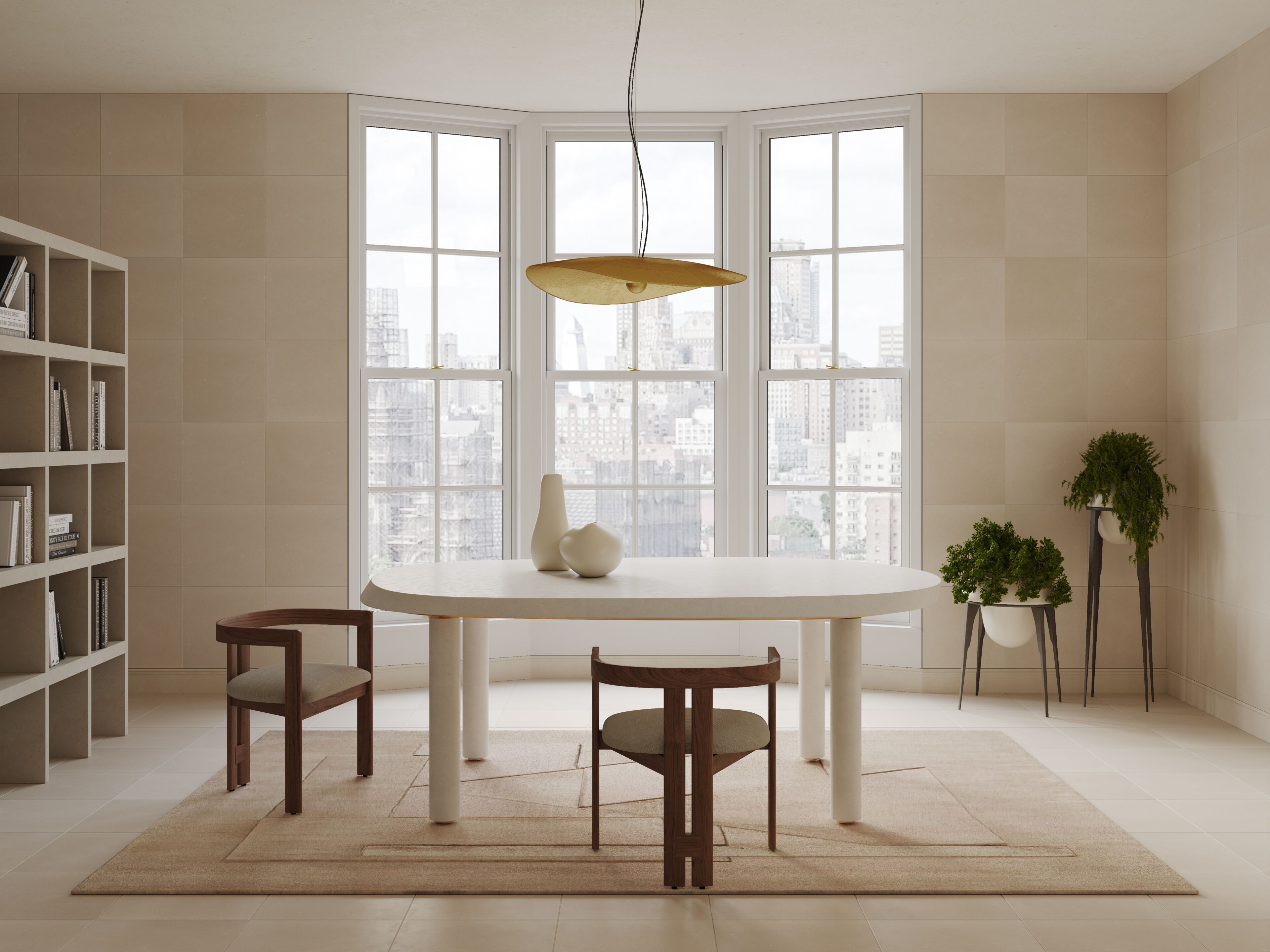 Овальный садовый стол из камня Лечче PIMAR GALATONE ARCH-00049532 - Вид №1