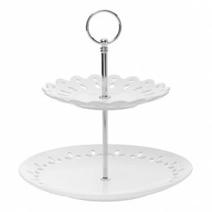 Ваза фарфоровая двухъярусная 24 см белая Лилия MAXWELL & WILLIAMS ЛИЛИЯ 00-3946382 Белый