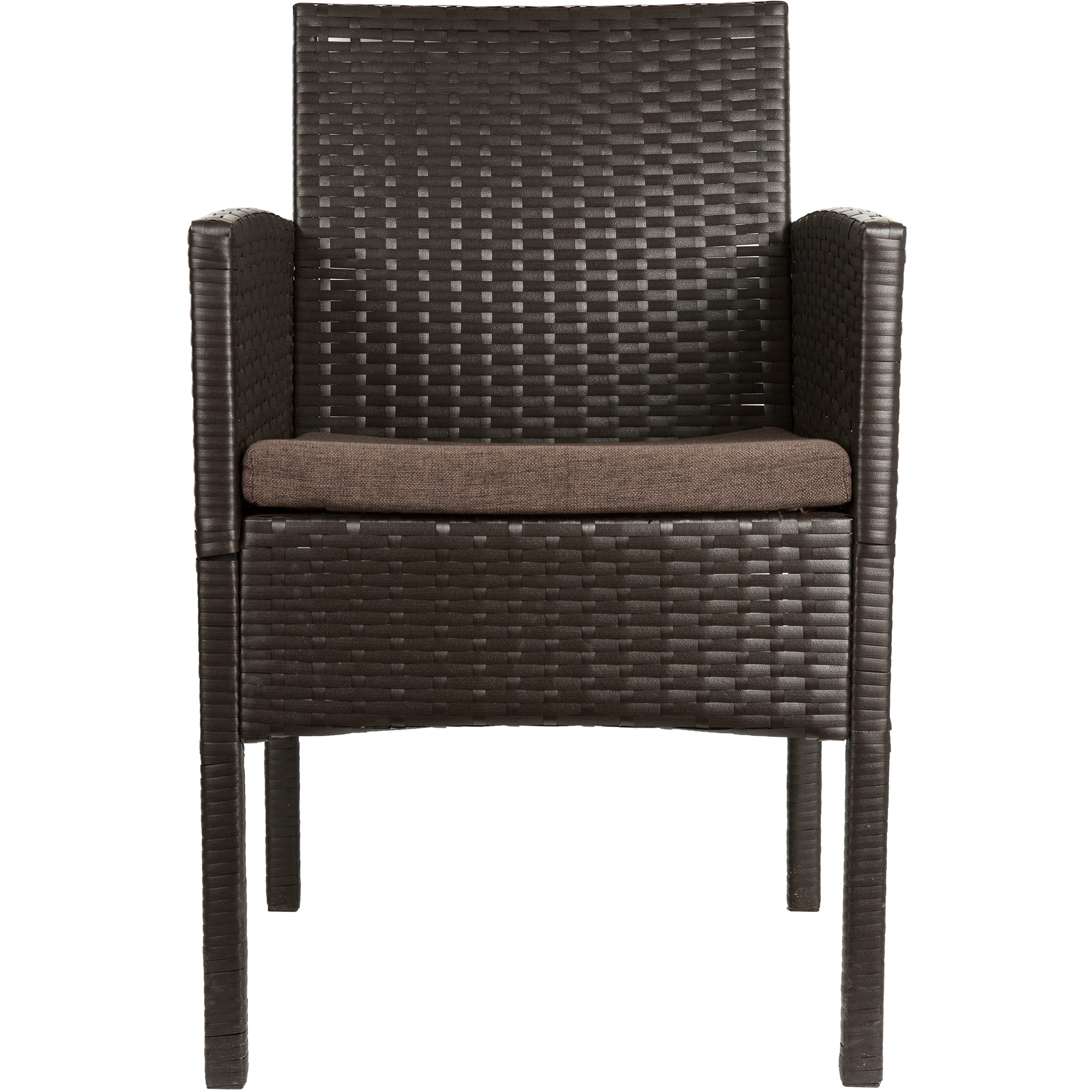 18856202 Кресло садовое Кения 60х57х92 см полиротанг коричневый Santreyd  - Вид №2