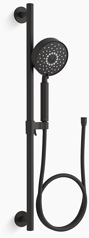 KOHLER Многофункциональный ручной душ Purist 1,75 галлона в минуту с технологией впуска воздуха Katalyst K-22178-G-BL 