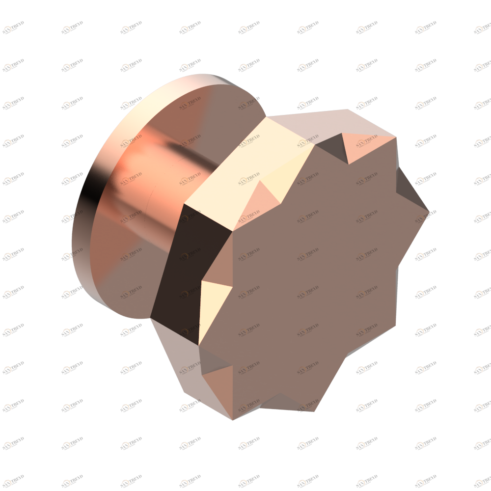 U2R-26BP Ручка среднего размера Thg-paris Nihal porcelaine verte Blush PVD U2R-26BP CAT.F