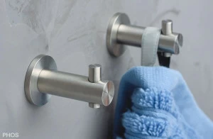 H12-35R25-B Крючок для полотенец ø12 мм, длина 3,5 см с розеткой PHOS