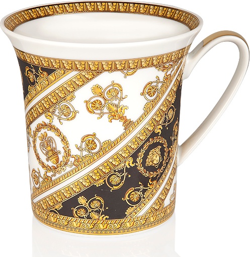 10607357 Rosenthal Versace Кружка Rosenthal Versace Моя любовь-барокко 350мл, фарфор Фарфор 
