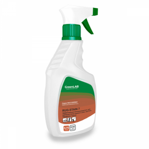 RG-184/075 GreenLAB RUG - STAIN 7, 0.75 л. - эффективный пятновыводитель для удаления пятен краски и лака, мастики, парафина и воска