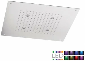 Rubinetterie Mariani Встроенная светодиодная душевая лейка из нержавеющей стали с хромотерапией Cromoterapia Sql-10