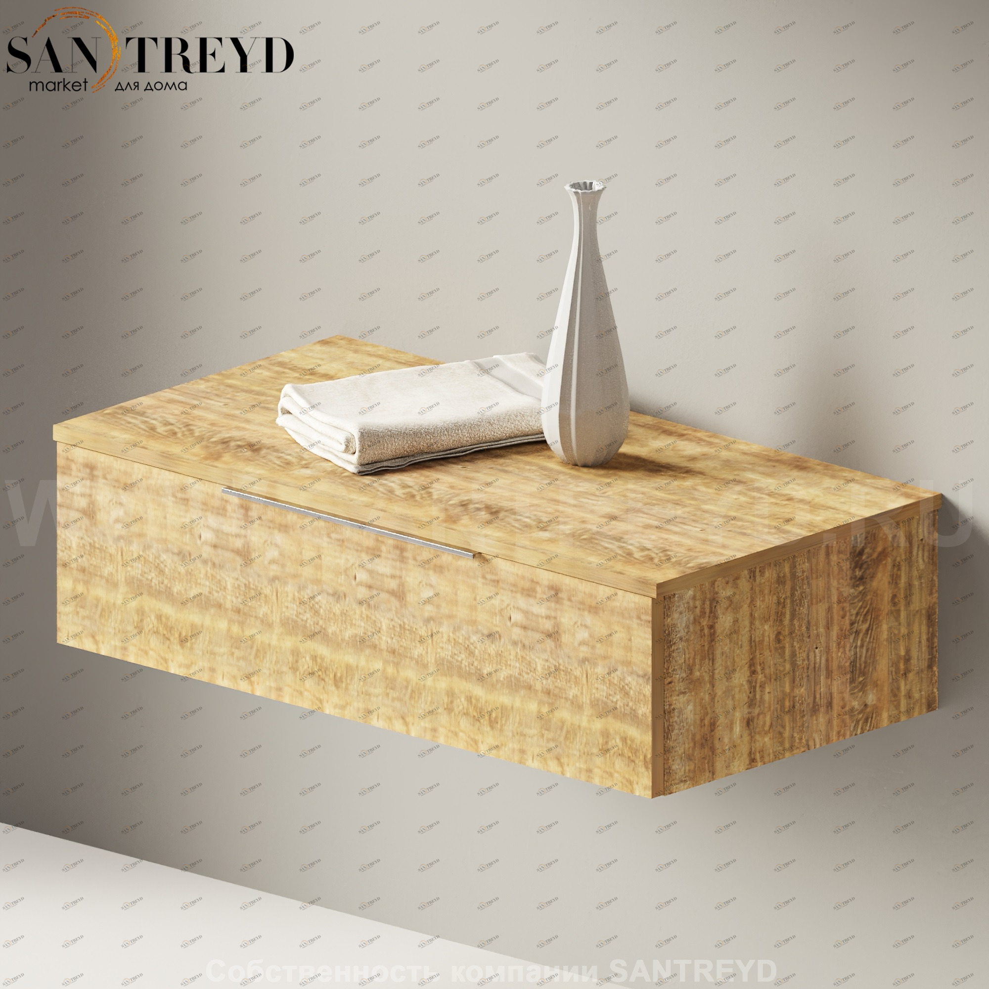 Flaminia BOX Настенная тумба 95 см с 1 ящиком BX299.WW Ceramica Flaminia BX299WW