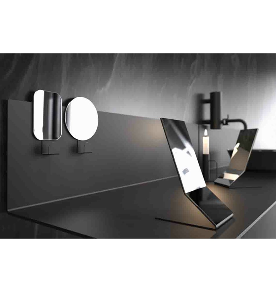 FROST Зеркало 4121 с крючком » черное Алюминий Черный U4121-B  - Вид №2