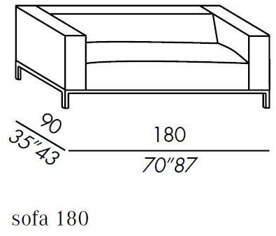Meridiani Съемный тканевый диван Farrell sun-id-1498599 - Вид №5
