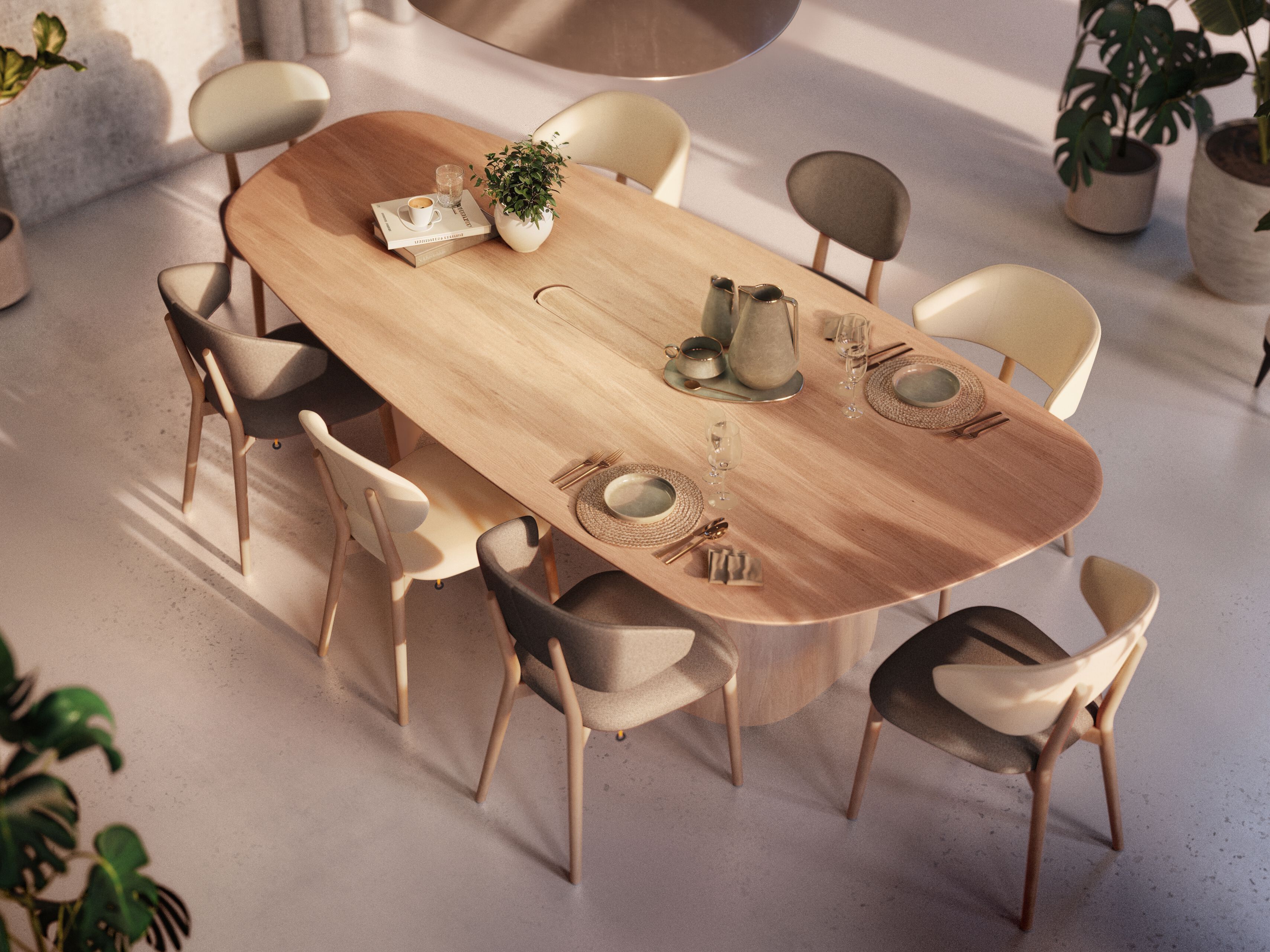 Деревянный обеденный стол Mobitec DOLMEN T0210 ARCH-00118870 - Вид №5