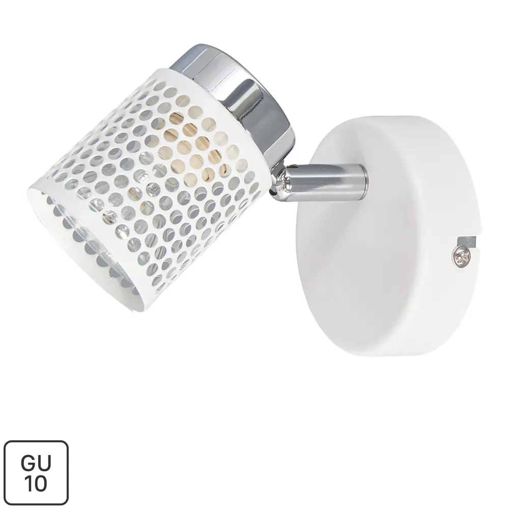 Спот поворотный Gauze 1xGU10x35 Вт цвет белый LAMPLANDIA STLM-2177254