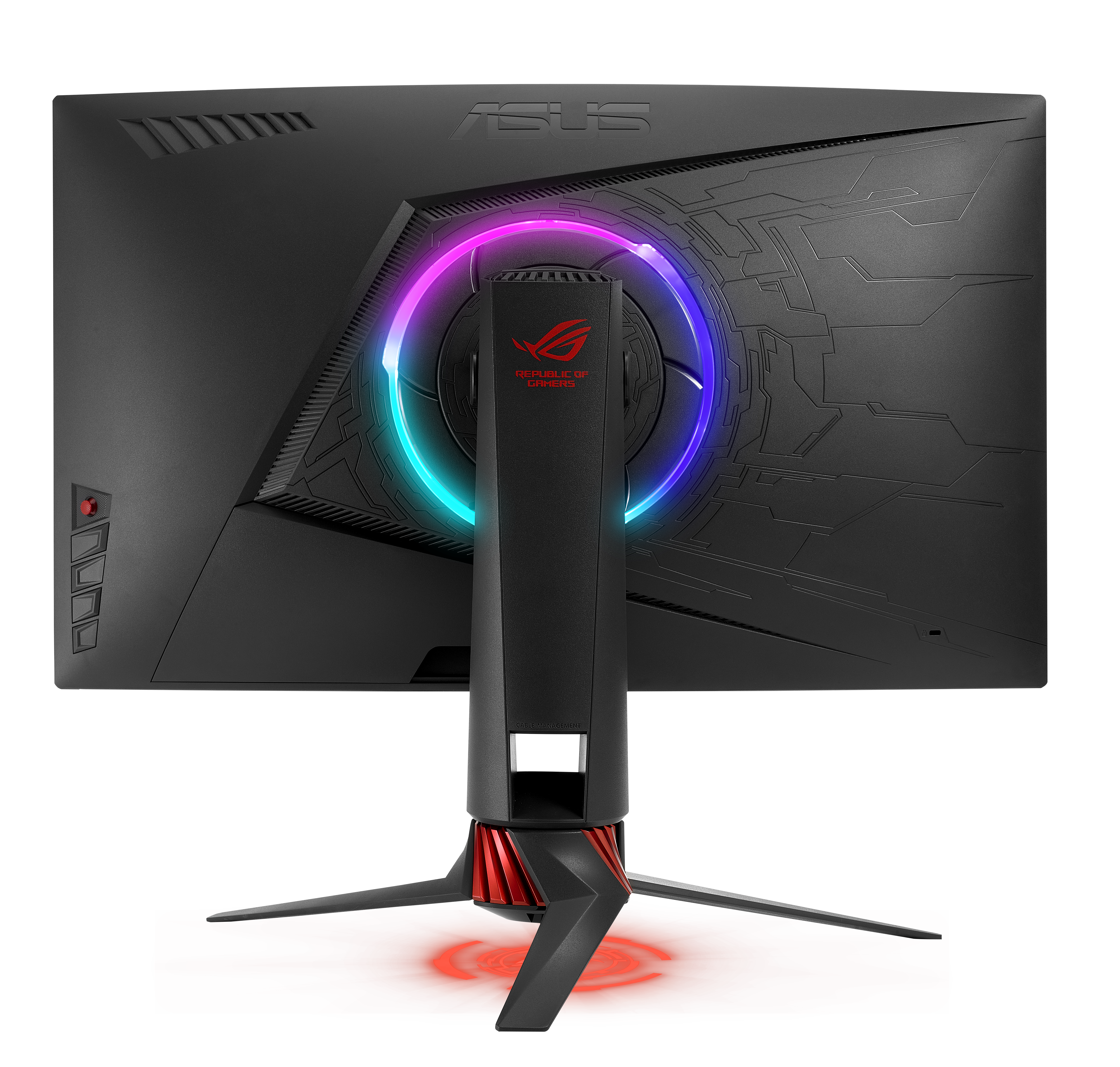 90LM03G0-B01970 rog strix xg27vq, 27" геймерский монитор для киберспорта, full-hd (1920х1080), до 144 гц, dvi, displayport, hdmi, подсветка aura, freesync ASUS ASUS ROG Santreyd  - Вид №5