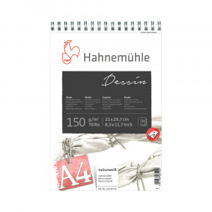 10628192 Альбом для эскизов на спирали «Dessin» 150 г/м2 А4 21 х 29.5 см на спирали 25 л. Hahnemuhle