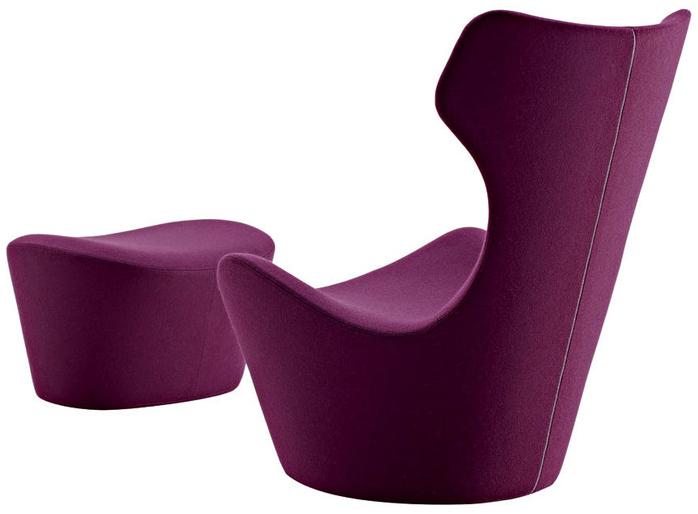 B&B Italia Вращающееся кресло из ткани с высокой спинкой Papilio sun-id-1398633 - Вид №4