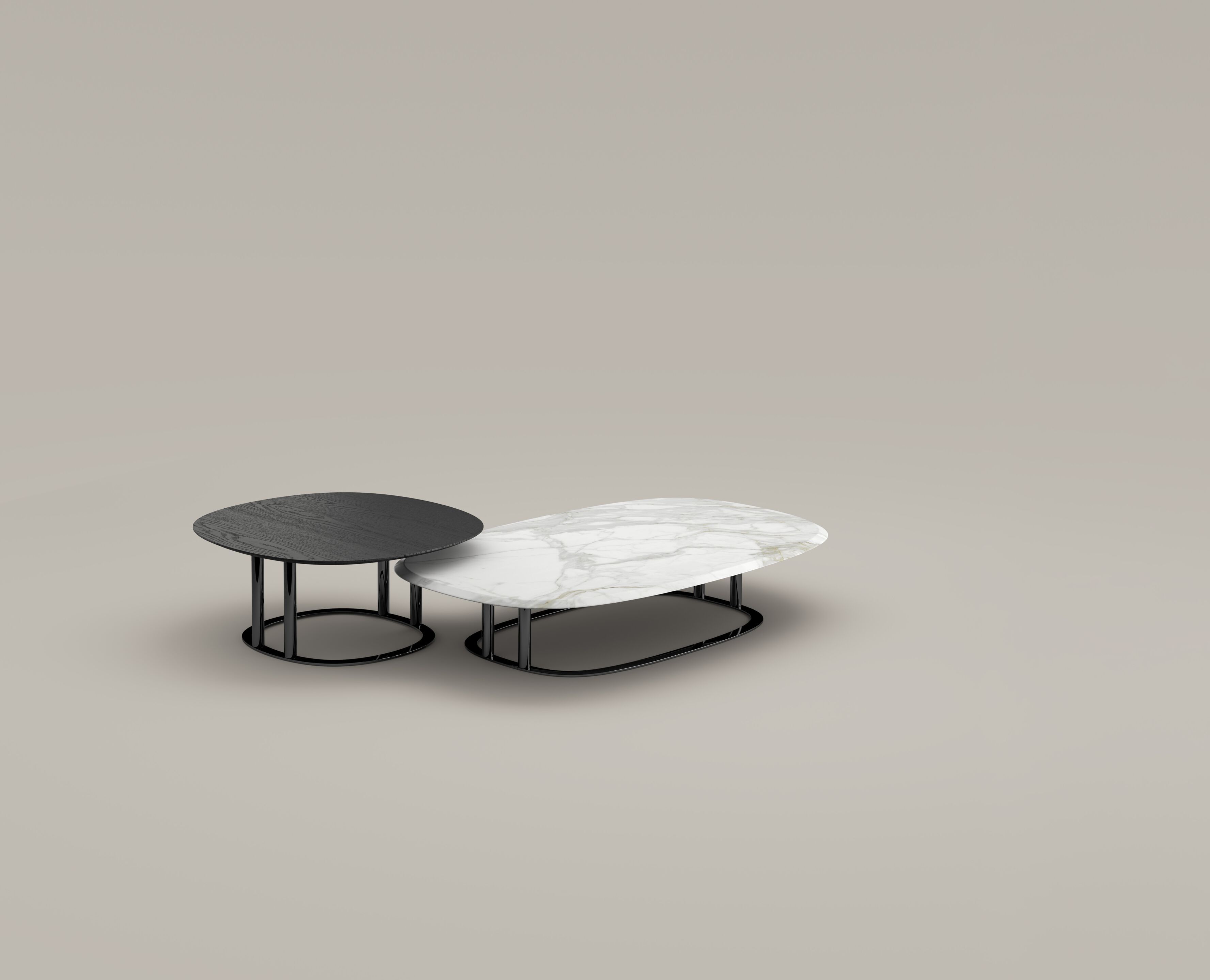 Низкий журнальный столик с керамической или деревянной столешницей BONALDO ISABEY ARCH-00061996 - Вид №2