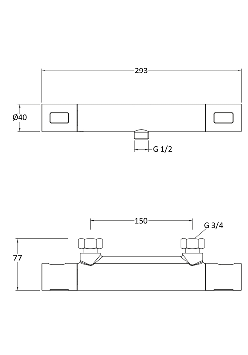 1381735 Смеситель Для Душа Round 150Cc Хром Hafa  Хромированный  - Вид №1