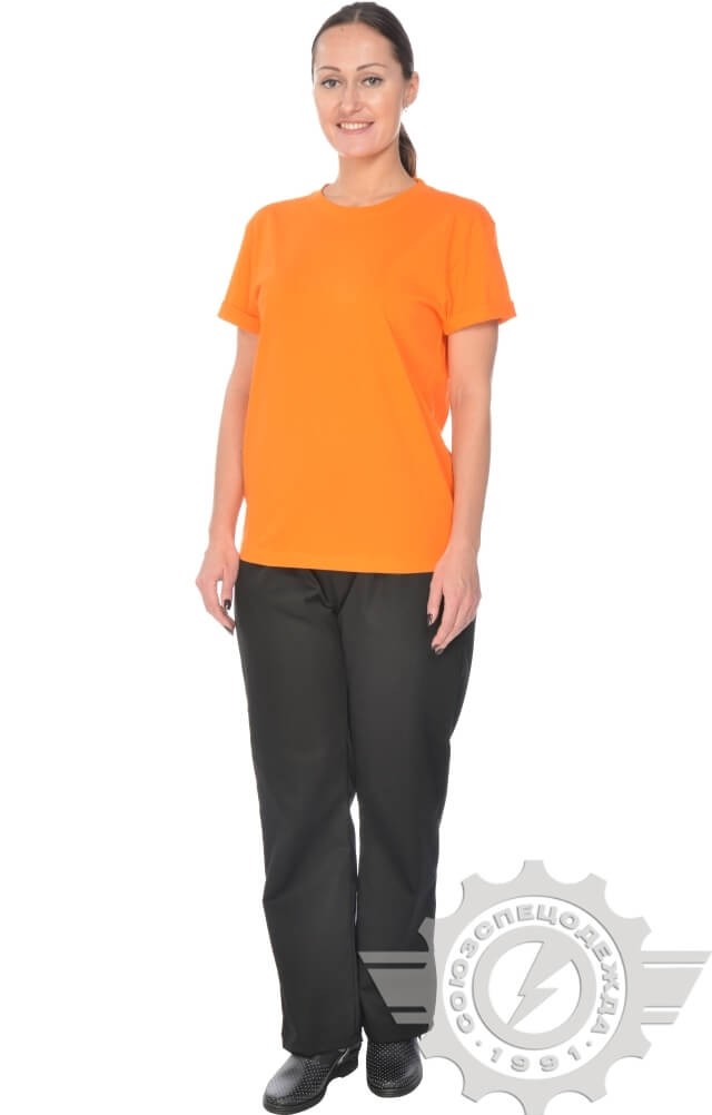 61039 Футболка "Престиж" оранжевая  Одежда для официантов  размер S (46) Спецодежда  - Вид №10