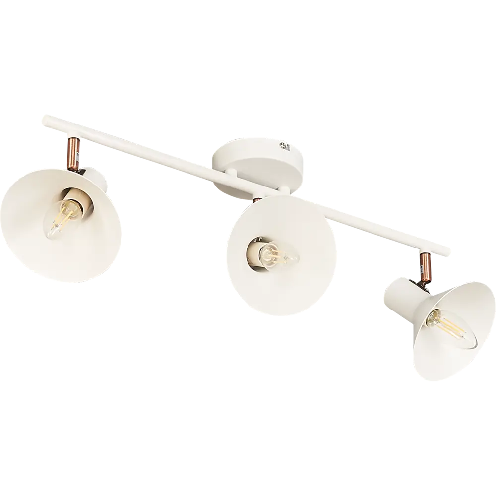 Спот поворотный Crater L1166-3, 3 лампы, 9 м², цвет белый LAMPLANDIA STLM-2180087
