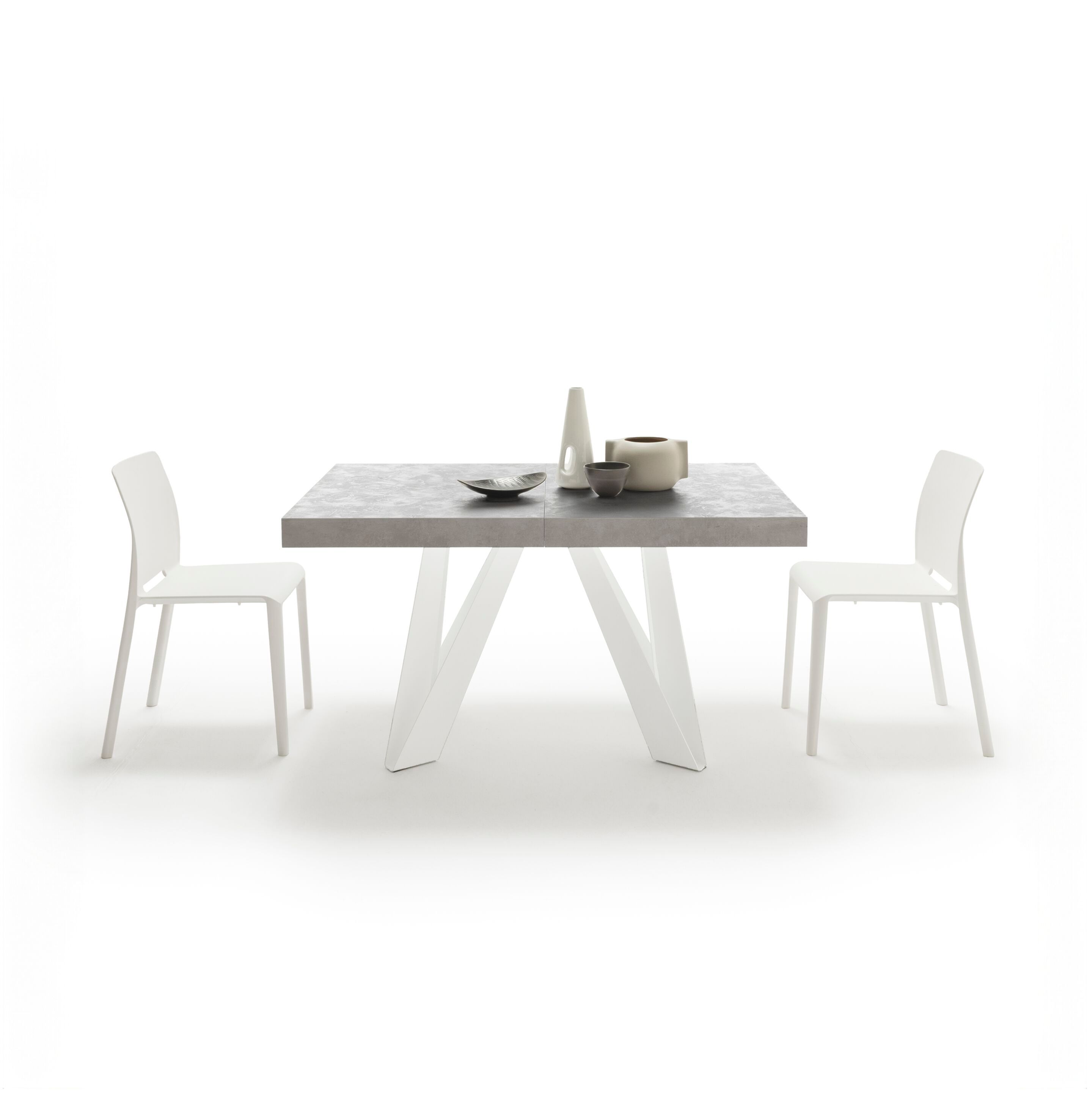 Выдвижной прямоугольный стол из железа с меламиновой столешницей Mobili Fiver ROMINA ARCH-00069646 - Вид №5