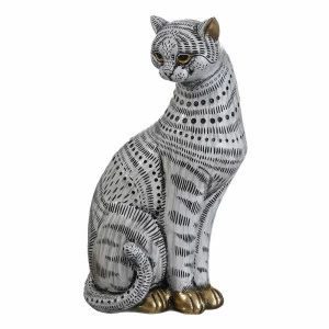 Статуэтка серая "Кошка" Leo TO4ROOMS КОШКА, ЖИВОТНЫЕ 213515 Серый