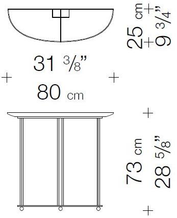 Garbarino Полумесяц консоль Aureola Aur c1 c  - Вид №1