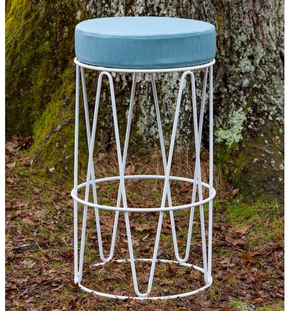 iSimar Высокий садовый табурет из стали Lagarto 9162 - Вид №1