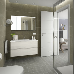 23307 SALGAR Мебель для умывальника FUSSION LINE 1000 SBIANCATO с 2 ящиками 997 x 540 x 450 мм Sbiancato