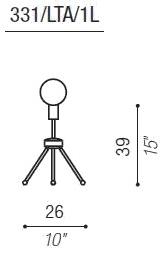 Aiardini Настольная светодиодная лампа из латуни Lolita sun-id-1412722 - Вид №1