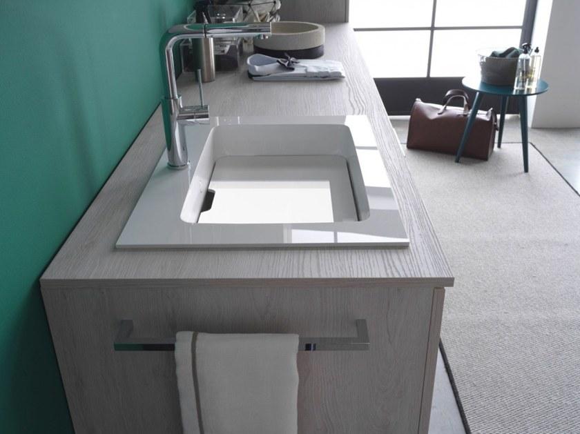 Ideagroup Шкаф для стирки из меламина с раковиной для стиральной машины Kandy sun-id-1362200 - Вид №3