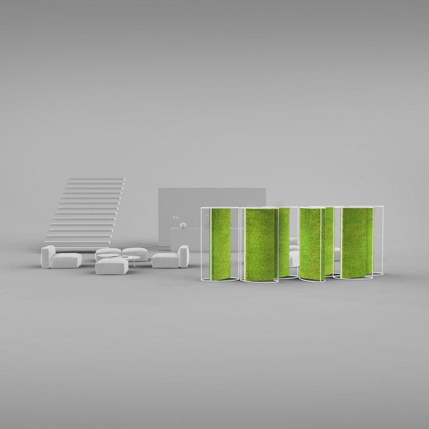 GREEN MOOD Отдельностоящая звукопоглощающая зеленая стена из стабилизированных растений G-line sun-id-1486599 - Вид №7