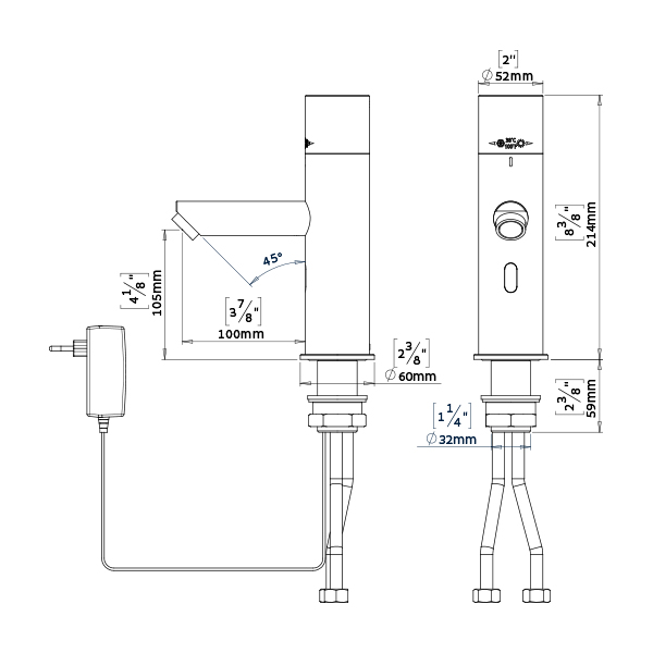 236930/5 Бесконтактный смеситель Trendy t stern  - Вид №1
