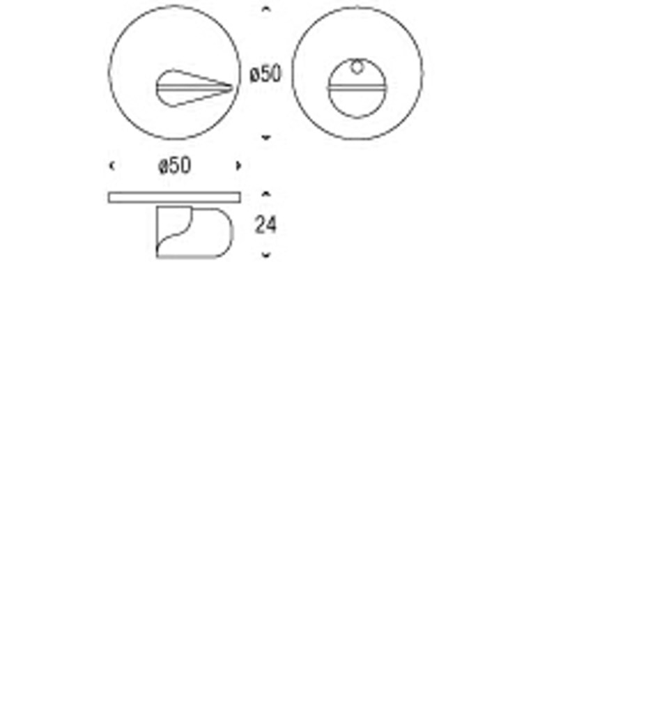 FROST Ключевина ELEMENT 2004 modul » полированная. Нержавеющая сталь Зеркальная полировка A2004P.MODUL  - Вид №1